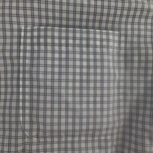 Brooks Brothers Madison Mens 18-34 Blue Check‎ Long Sleeve Button Front Shirt